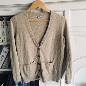 Madewell tan/oatmeal cardigan - small